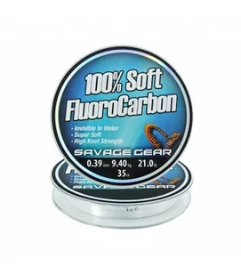 FLUOROCARBON SAVAGE GEAR SOFT 0,39 mm - Żyłki wędkarskie - miniaturka - grafika 1