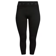 Legginsy - adidas Damskie legginsy AK BRND 7/8T PS, czarne, 3X - miniaturka - grafika 1