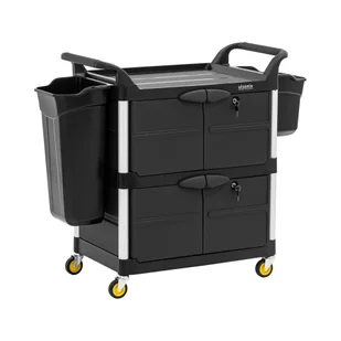 ulsonix Wózek hotelowy zamykany 150 kg 3 półki - Wózki serwisowe - miniaturka - grafika 1