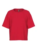 Koszulki i topy damskie - Pieces Koszulka "Bree" w kolorze czerwonym - miniaturka - grafika 1