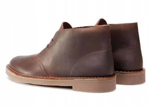 CLARKS BUSHACRE 3 TRZEWIKI SKÓRZANE BRĄZOWE 44,5 1JIC