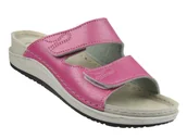 Klapki i japonki damskie - Klapki damskie na rzepy Inblu PF-150, różowe - miniaturka - grafika 1