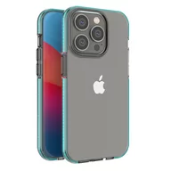 Etui i futerały do telefonów - Spring Case etui iPhone 14 Pro silikonowy pokrowiec z ramką jasnoniebieskie - miniaturka - grafika 1