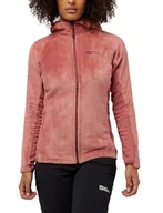 Kurtki damskie - Jack Wolfskin Damska kurtka polarowa Rotwand Hooded Fz W - miniaturka - grafika 1