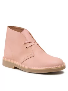 Botki damskie - Clarks Botki Desert Boot 2 261563764 Różowy - grafika 1