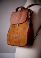 Torebki damskie - LILITH Plecak/Torba Rude Skóry Dmuchawce - miniaturka - grafika 1