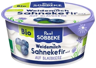 KEFIR KREMOWY Z JAGODAMI BIO 150 g - SOBBEKE - Kefiry, jogurty, maślanki - miniaturka - grafika 1