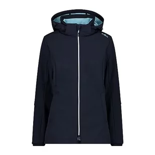 CMP damska kurtka Softshell z odpinanym kapturem, B.Blue-Anice, 56 - Kurtki damskie - miniaturka - grafika 1