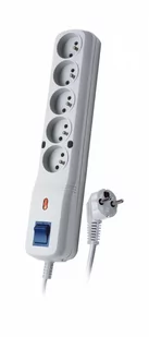 Lestar LISTWA ZASILAJĄCA 5W5 m SZARA LV530W 5m GRAY - Listwy zasilające - miniaturka - grafika 1