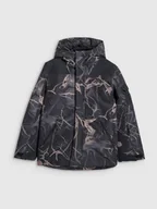 Kurtki i kamizelki sportowe męskie - 4F Kurtka snowboardowa membrana 8000 chłopięca - multikolor 122 (6-7 lat) - miniaturka - grafika 1