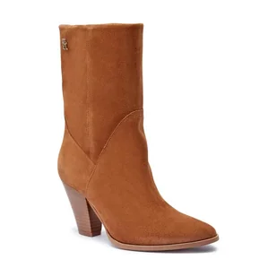 Tommy Hilfiger Skórzane kowbojki - Botki damskie - miniaturka - grafika 1