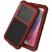 Etui i futerały do telefonów - Love Mei Etui Pancerne + szkło Galaxy A53 5G, czerwone 6932809617278 - miniaturka - grafika 1