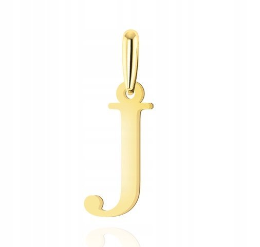 ZŁOTA ZAWIESZKA LITERKA J 585