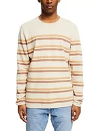 Swetry męskie - ESPRIT Sweter męski, 296/kremowy beżowy 2, L - miniaturka - grafika 1