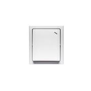 Wyłączniki światła i elektryczne - Łącznik schodowy BRAVO biały n/t IP54 - miniaturka - grafika 1