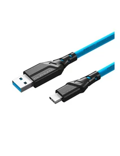 Kabel Mathorn MTC-500 5m 10Gbps 60W USB A-C  ArcticBlue - Akcesoria fotograficzne - miniaturka - grafika 1