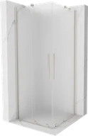 Kabiny prysznicowe - Mexen Velar Duo kabina prysznicowa rozsuwana 90x90 cm, szron, nikiel szczotkowany - 871-090-090-32-97 - miniaturka - grafika 1