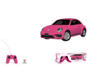 Zabawki zdalnie sterowane - MONDO R/C VW NEW BEETLE PINK EDITION 1:24 - miniaturka - grafika 1