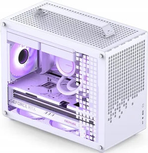 Jonsplus Z20 Micro-ATX Gehäuse, mit Tragegriff - weiß - Zestawy komputerowe - miniaturka - grafika 1