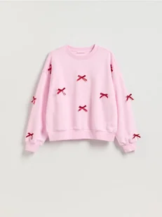 Reserved - Bluza z kokardkami - różowy - Bluzy damskie - miniaturka - grafika 1