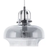 Lampy sufitowe - Beliani Lampa wisząca szklana przydymiona szara WILTZ - miniaturka - grafika 1