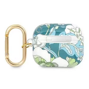 Guess GUA3HHFLN AirPods 3 cover zielony/green Flower Strap Collection - Akcesoria do słuchawek - miniaturka - grafika 2
