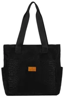 Torebki damskie - Torebka shopper duża pojemna shopperka na ramię damska torba Rovicky na zakupy czarna - miniaturka - grafika 1
