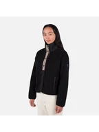 Bluzy damskie - Bluza damska polarowa Rossignol W Cieloalto Fleece czarny XL - miniaturka - grafika 1