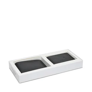 Zestaw portfel i etui na karty Calvin Klein Jeans Gift Bifold Aop K50K512100 Czarny - Portfele - miniaturka - grafika 1