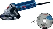 Szlifierki i polerki - BOSCH GWS 9-125 S 900W 0.601.396.102 + 3x Bosch tarcza do metalu - miniaturka - grafika 1