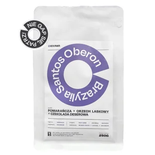 Kawa ziarnista Leń Coffee BRAZYLIA Santos Oberon 250g - Kawa - miniaturka - grafika 1