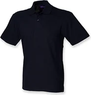 Koszule męskie - Henbury H305 Koszula męska Stretch Poloshirt Men - Certyfikat WRAP - Kolor: Navy - Rozmiar: L - miniaturka - grafika 1