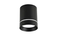 Lampy sufitowe - Candellux TUBA LED Czarna wys.10,2cm, śr.7,9cm. GU10 Downlight 2282787 2282787 - miniaturka - grafika 1