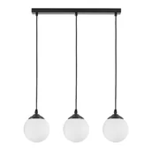 Lampy sufitowe - NOWOCZESNA POTRÓJNA LAMPA WISZĄCA CZARNA FINO W3 - miniaturka - grafika 1