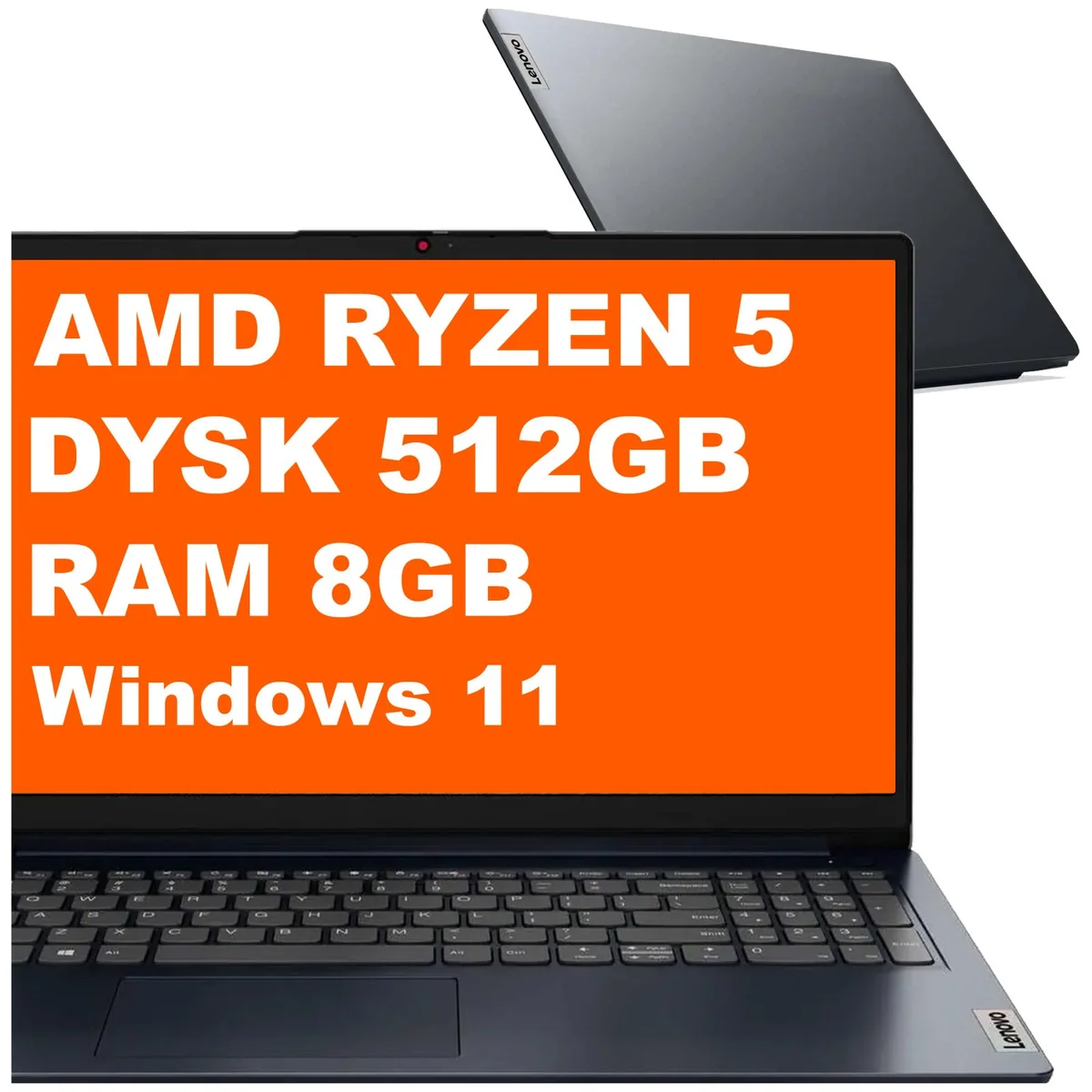 Lenovo IdeaPad 1 15AMN7 / 82VG00WXUS / AMD Ryzen 5 / 8GB / 512GB / Radeon 610M / 15,6