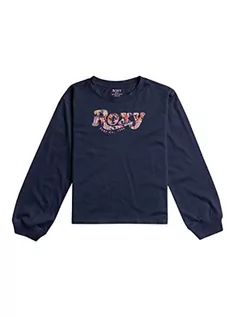 Koszulki dla dziewczynek - ROXY Modna koszulka dziewczęca niebieska 4 - grafika 1