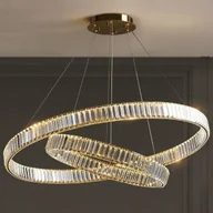 Lampy sufitowe - Lampa wisząca Copel Kryształowa lampa wisząca CGBOHEM100 rings LED 60W złote - miniaturka - grafika 1
