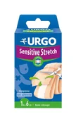 Apteczki i materiały opatrunkowe - Polfa LABORATORIA SP Z O.O URGO Sensitive Stretch Plaster 1 m x 6 cm 1 sztuka - miniaturka - grafika 1