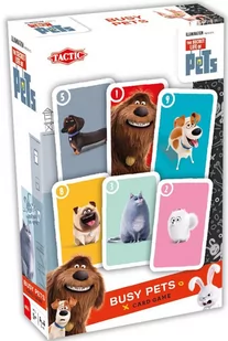 Tactic Games Sekretne życie zwierzaków domowych Busy Pets gra karciana - Gry karciane - miniaturka - grafika 1