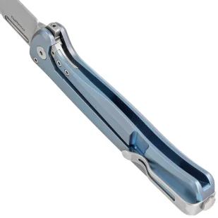 Nóż składany LionSteel Skinny Blue Titanium/Blue Dark Matter Carbon Fiber, Stonewashed MagnaCut by Molletta (SK01 BL) - Noże - miniaturka - grafika 5