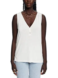 Esprit Collection Top z dżerseju, Tencel™ Lyocell, biały, XL - Koszulki i topy damskie - miniaturka - grafika 1