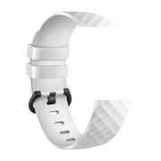 Akcesoria do smartwatchy - Devia Pasek Deluxe Sport do Fitbit Charge 3 / Charge 4 white L - miniaturka - grafika 1