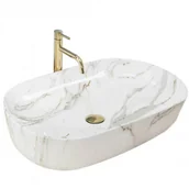 Umywalki - REA-U9656 Umywalka nablatowa Cleo 61 Aiax Shiny - miniaturka - grafika 1