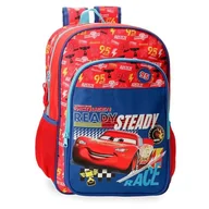 Plecaki szkolne i tornistry - Joumma Disney Cars Lets Race Plecak szkolny adaptacyjny do wózka Czerwony 30 x 40 x 12 cm Poliester 15,6L, Czerwone, Plecak szkolny z możliwością dostosowania do wózka - miniaturka - grafika 1
