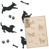 Szablony malarskie - Nakleo szablon malarski wielokrotny // PIESKI #2 - MEDIUM (45x65cm) - miniaturka - grafika 1