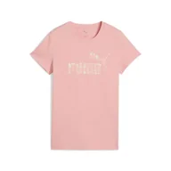 Koszulki sportowe damskie - Damska koszulka ESS NATURE 2.0 PUMA Pink Fruit - miniaturka - grafika 1