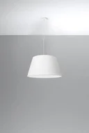 Lampy sufitowe - Sollux Lighting LAMPA wisząca loftowa OPRAWA abażurowy zwis biały SL829 - miniaturka - grafika 1