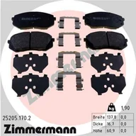Klocki hamulcowe - Klocki hamulcowe - komplet ZIMMERMANN 25205.170.2 - miniaturka - grafika 1