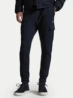 Spodnie sportowe męskie - Polo Ralph Lauren Spodnie dresowe 710980340500 Granatowy Regular Fit - miniaturka - grafika 1