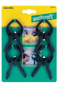 Wolfcraft ZESTAW 4 ściskÓW SPRĘŻYNOWYCH MICROFIX 3432 000 3432000 - Imadła i ściski - miniaturka - grafika 4